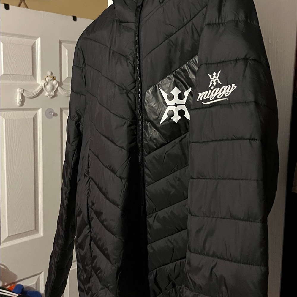 Black Hooded Puffer Jacket